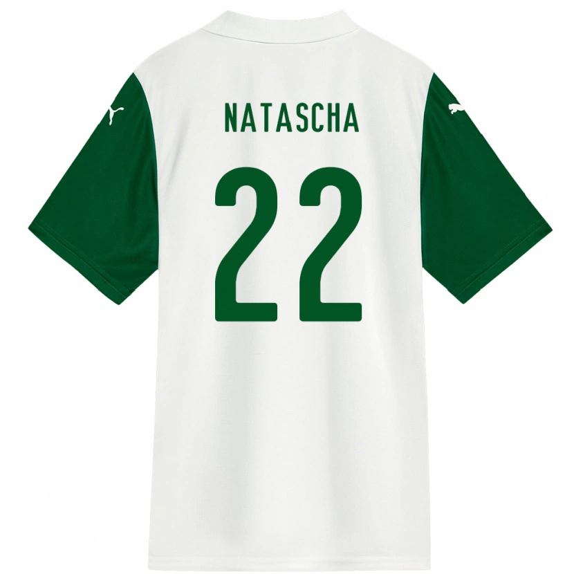 Danxen Kid Natascha #22 White Green Away Jersey 2025/26 T-Shirt