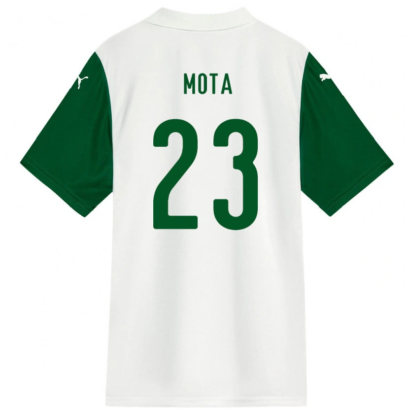 Danxen Kid Flávia Mota #23 White Green Away Jersey 2025/26 T-Shirt