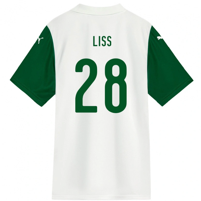 Danxen Kid Victória Liss #28 White Green Away Jersey 2025/26 T-Shirt