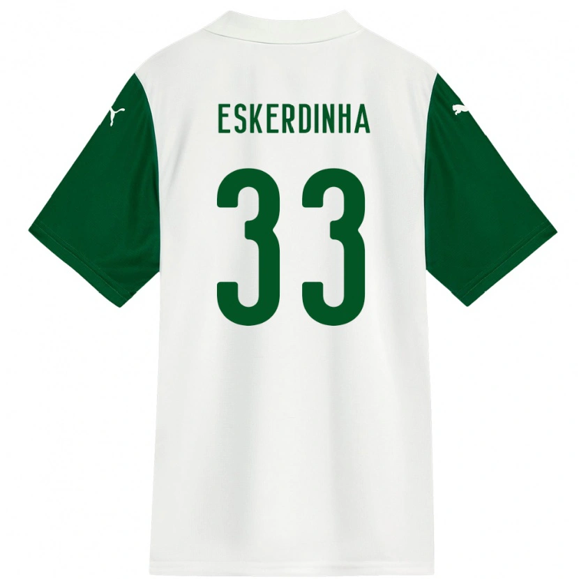 Danxen Kid Eskerdinha #33 White Green Away Jersey 2025/26 T-Shirt