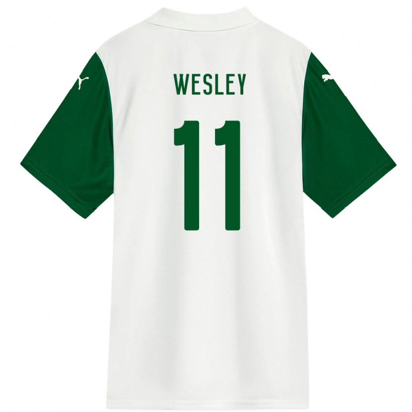 Danxen Kid Wesley #11 White Green Away Jersey 2025/26 T-Shirt