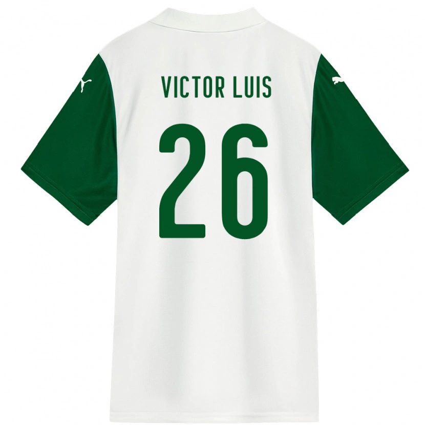 Danxen Kid Victor Luis #26 White Green Away Jersey 2025/26 T-Shirt