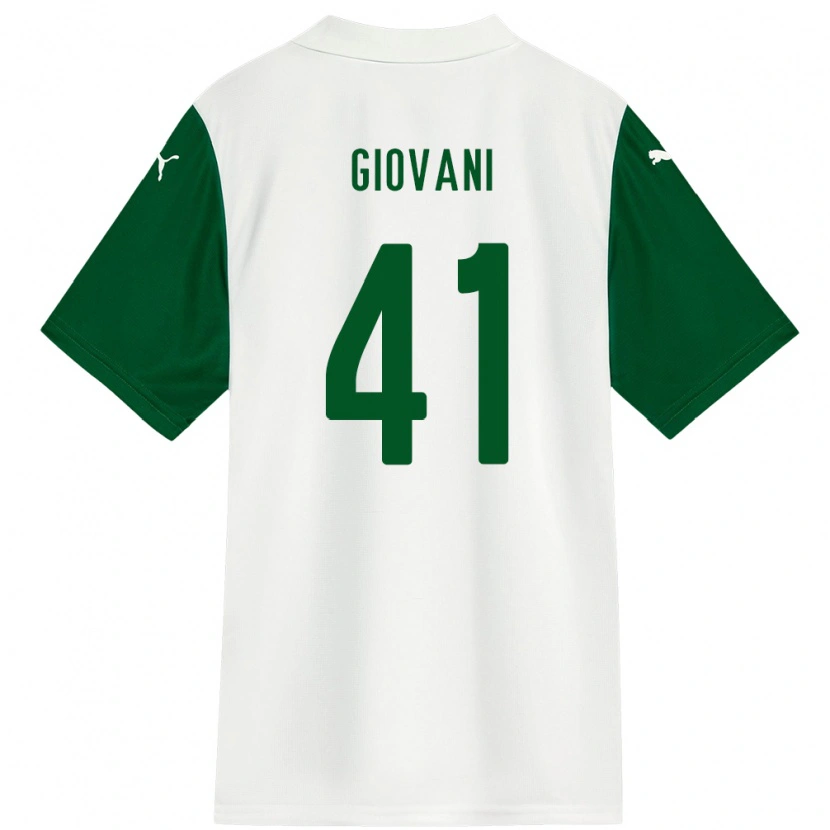 Danxen Kid Giovani #41 White Green Away Jersey 2025/26 T-Shirt