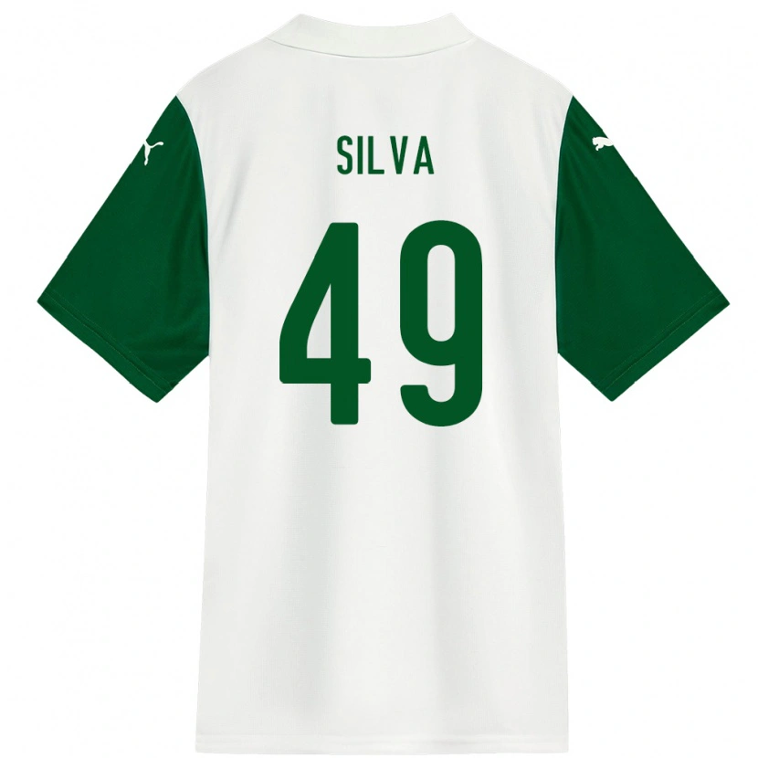 Danxen Kid Gabriel Silva #49 White Green Away Jersey 2025/26 T-Shirt