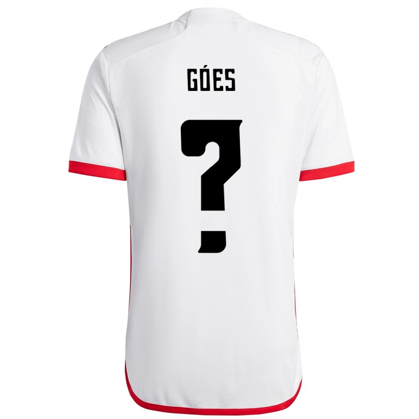 Danxen Kid Johnny Góes #0 White Red Away Jersey 2025/26 T-Shirt