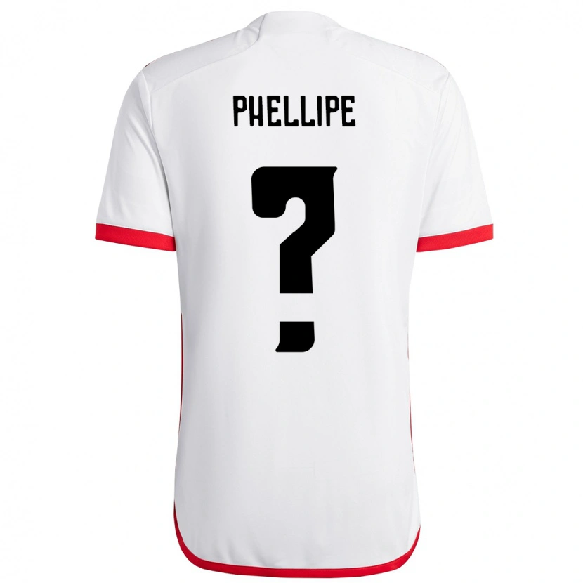 Danxen Kid Phellipe #0 White Red Away Jersey 2025/26 T-Shirt