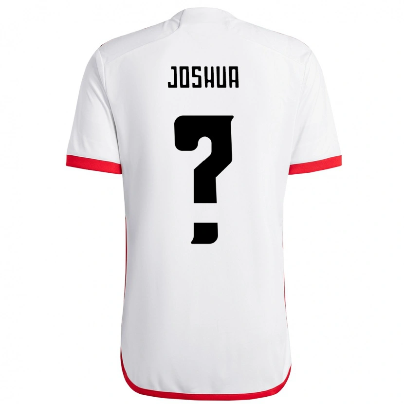 Danxen Kid Joshua #0 White Red Away Jersey 2025/26 T-Shirt