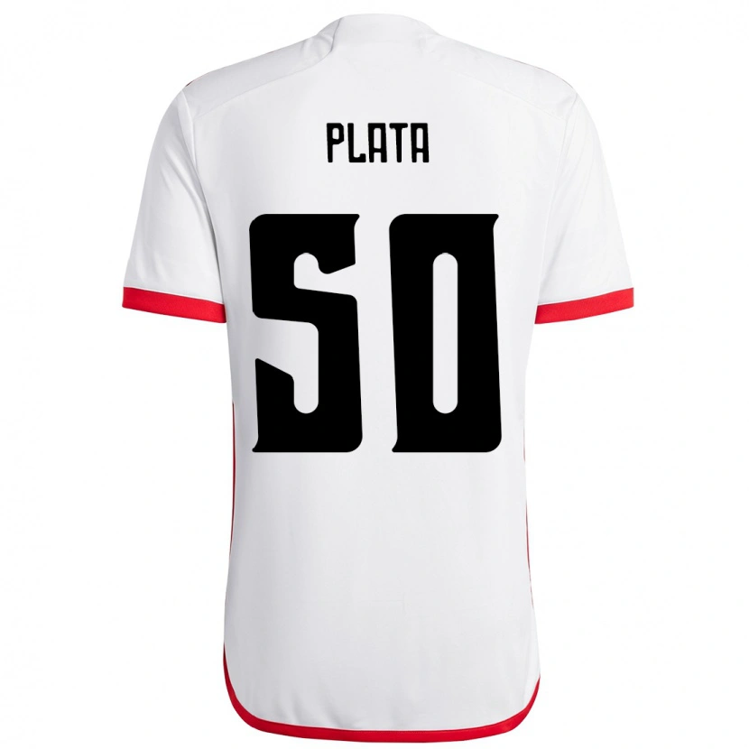 Danxen Kid Gonzalo Plata #50 White Red Away Jersey 2025/26 T-Shirt