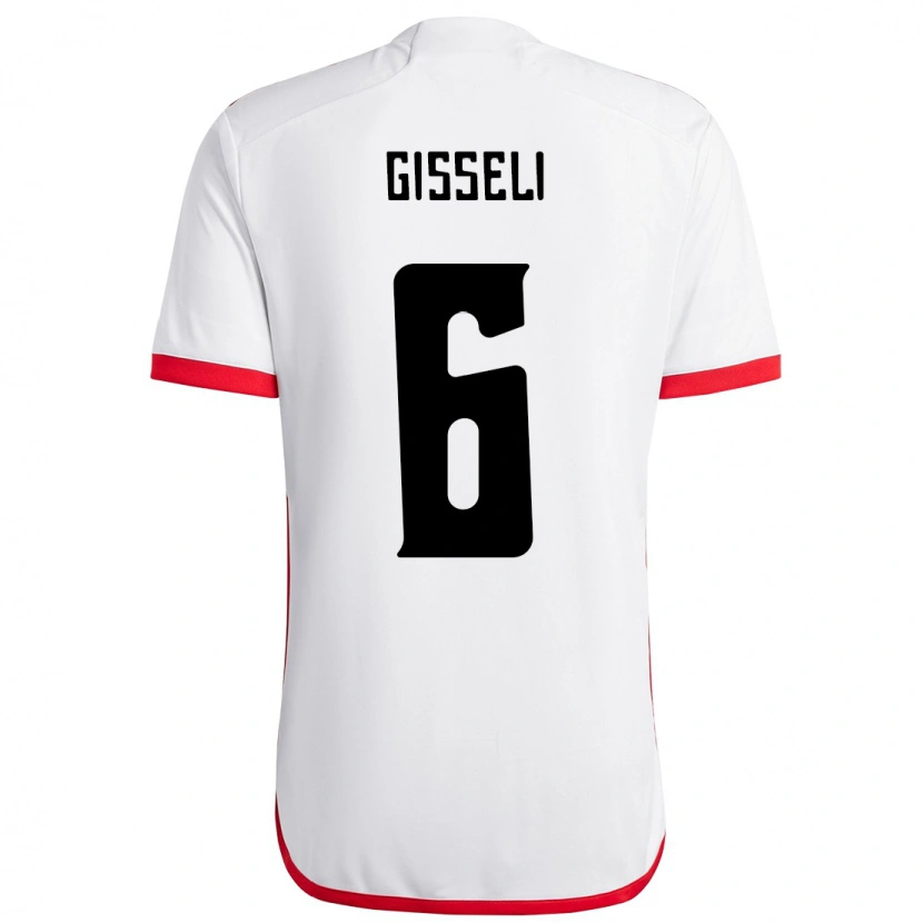 Danxen Kid Gisseli #6 White Red Away Jersey 2025/26 T-Shirt