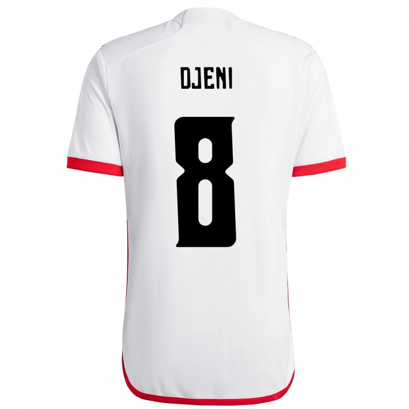 Danxen Kid Djeni #8 White Red Away Jersey 2025/26 T-Shirt