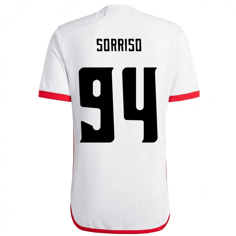 Danxen Kid Sorriso #94 White Red Away Jersey 2025/26 T-Shirt