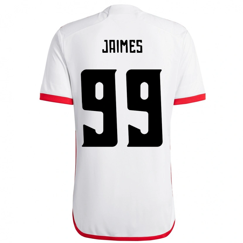 Danxen Kid Sole Jaimes #99 White Red Away Jersey 2025/26 T-Shirt