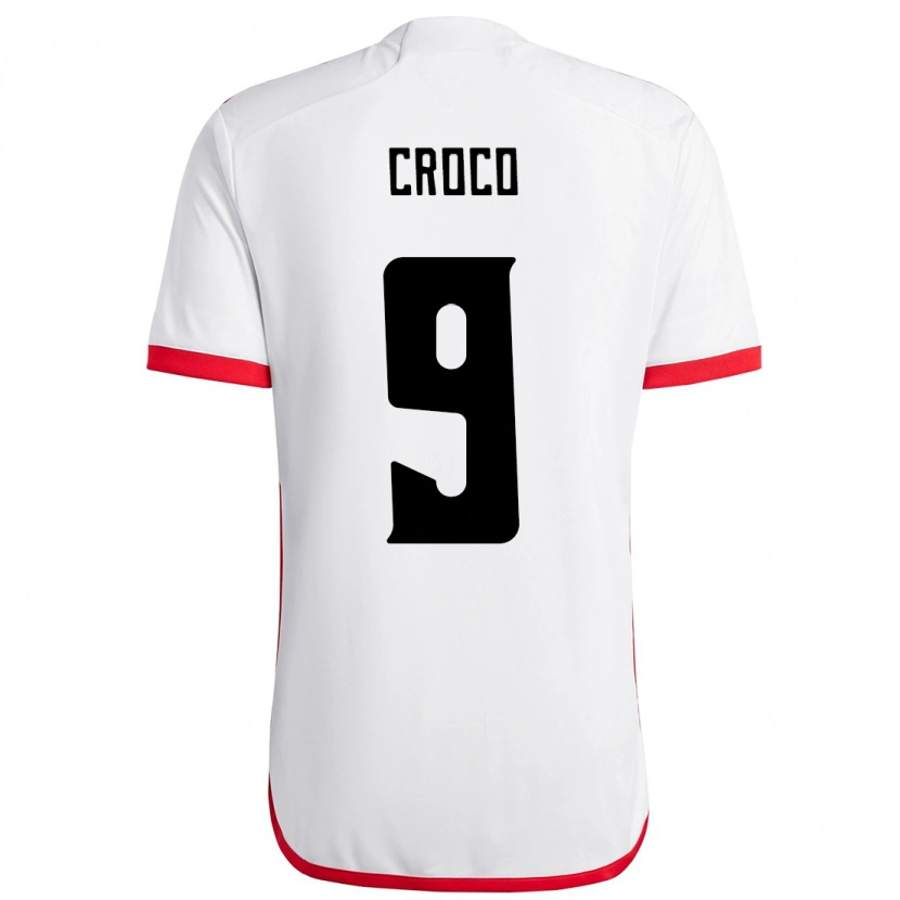 Danxen Kid Gabi Croco #9 White Red Away Jersey 2025/26 T-Shirt