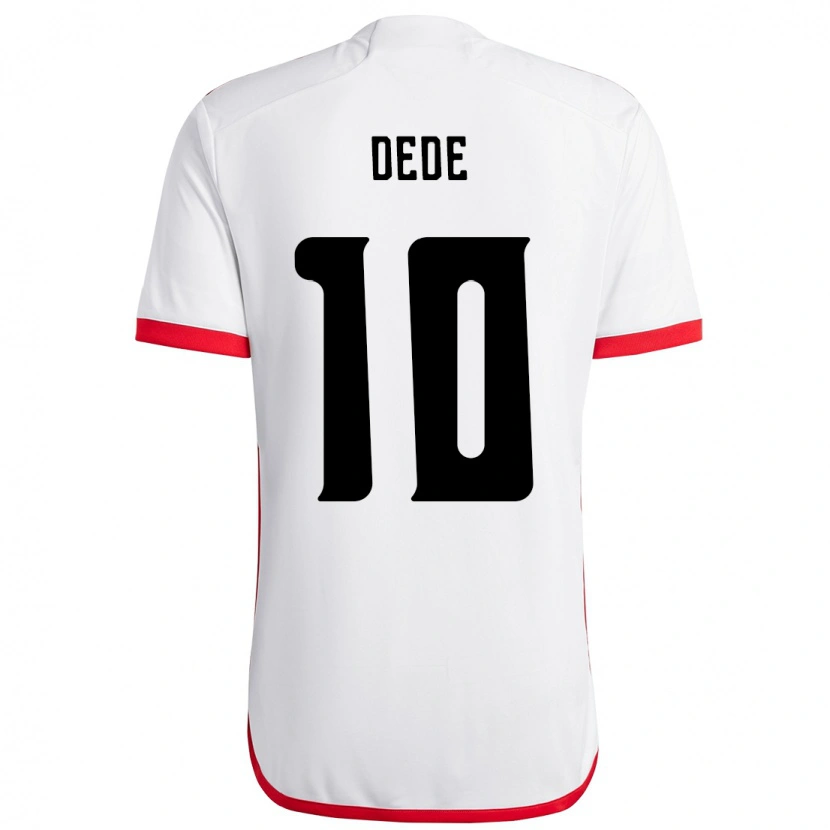 Danxen Kid Andressa Dede #10 White Red Away Jersey 2025/26 T-Shirt