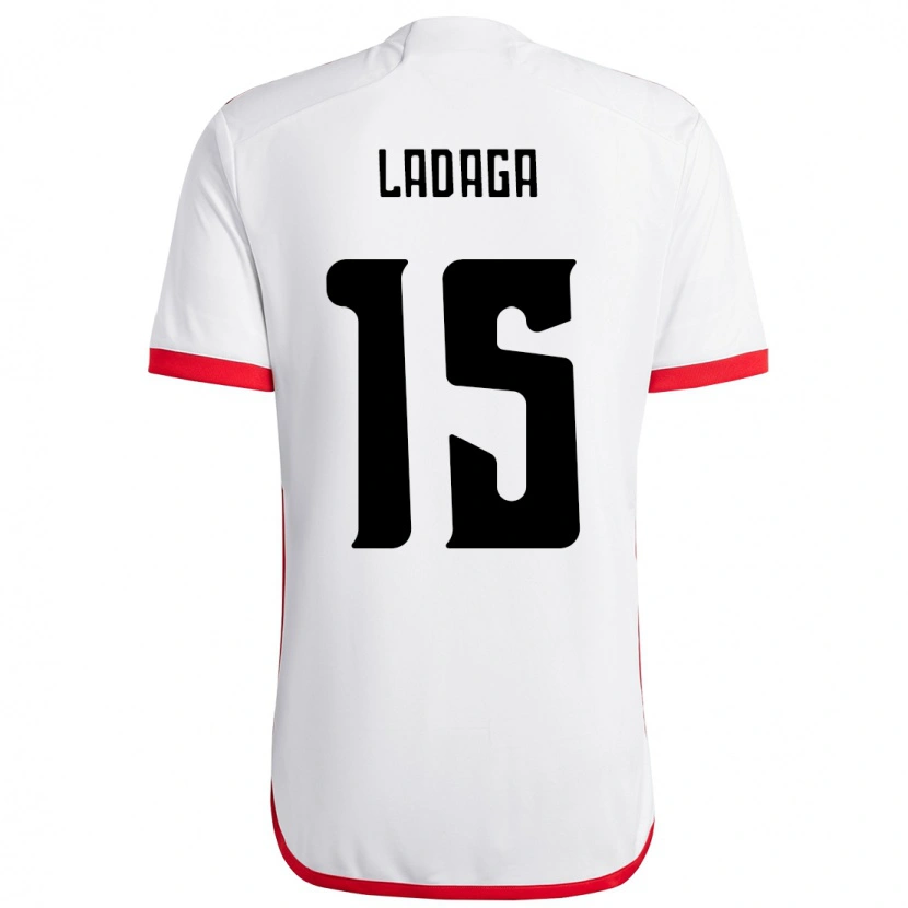 Danxen Kid Carol Ladaga #15 White Red Away Jersey 2025/26 T-Shirt