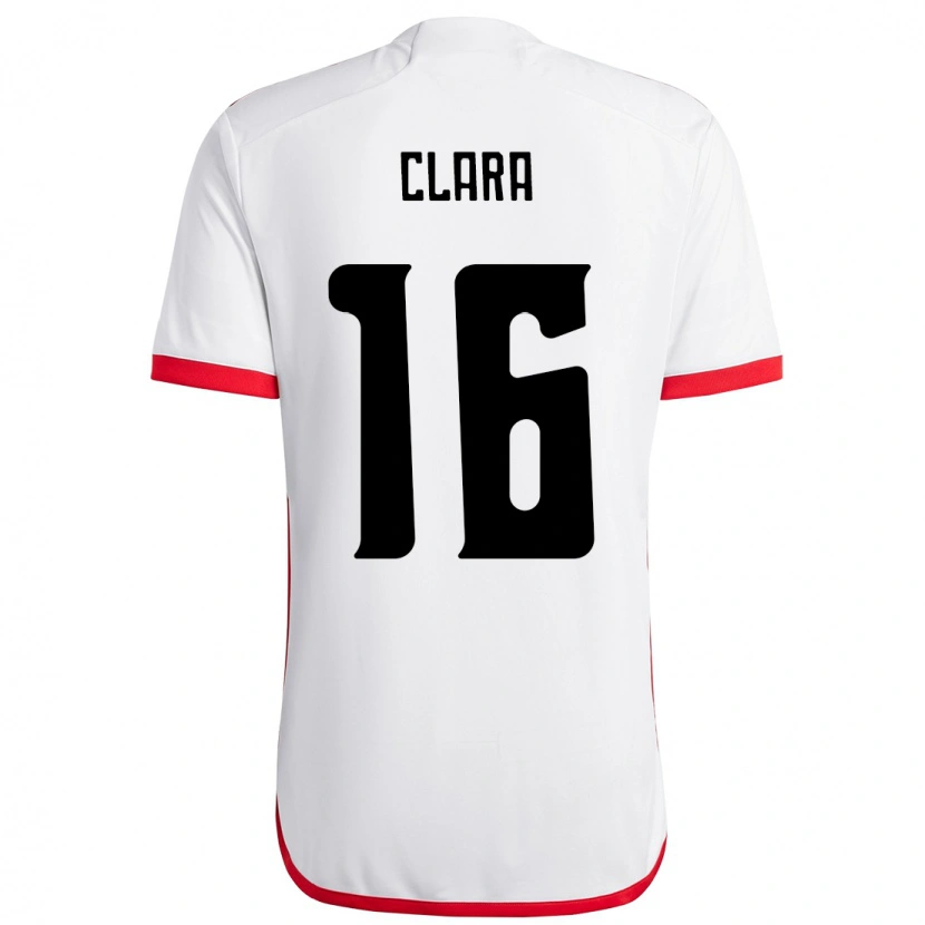 Danxen Kid Ana Clara #16 White Red Away Jersey 2025/26 T-Shirt