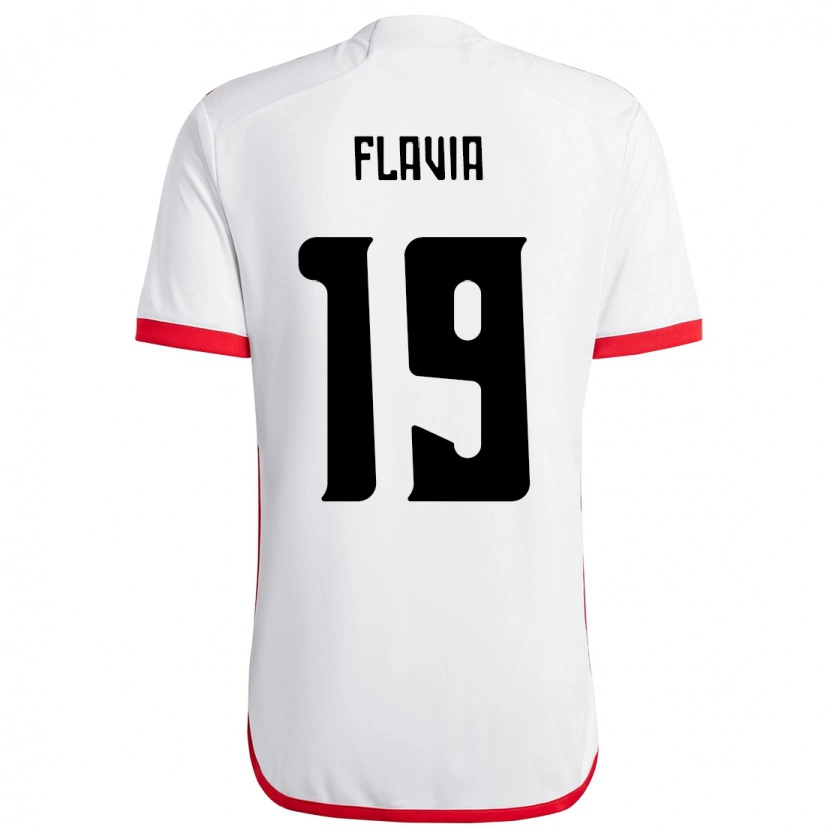 Danxen Kid Flavia #19 White Red Away Jersey 2025/26 T-Shirt