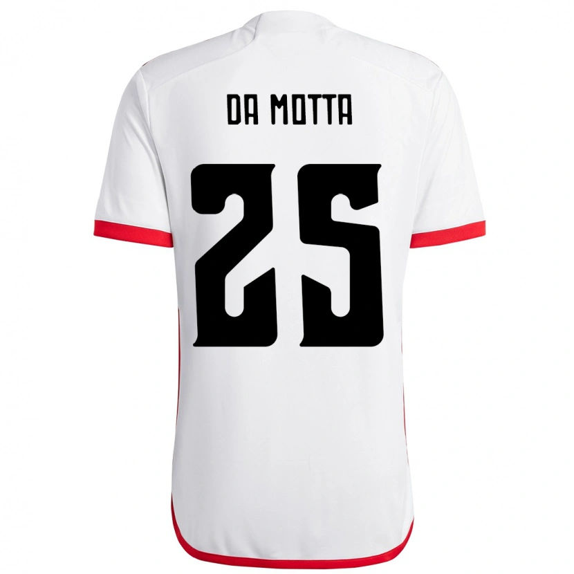 Danxen Kid Piris Da Motta #25 White Red Away Jersey 2025/26 T-Shirt