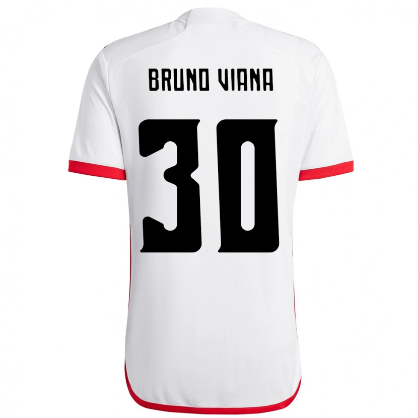 Danxen Kid Bruno Viana #30 White Red Away Jersey 2025/26 T-Shirt