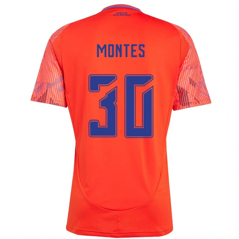 Danxen Kid Gonzalo Montes #30 Orange Red Away Jersey 2025/26 T-Shirt