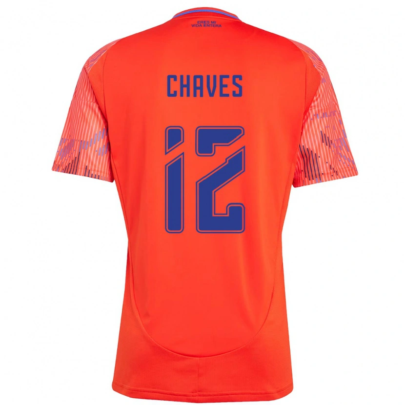 Danxen Kid Abigail Chaves #12 Orange Red Away Jersey 2025/26 T-Shirt