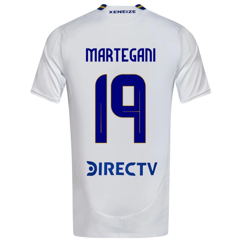 Danxen Kid Agustín Martegani #19 White Blue Away Jersey 2025/26 T-Shirt