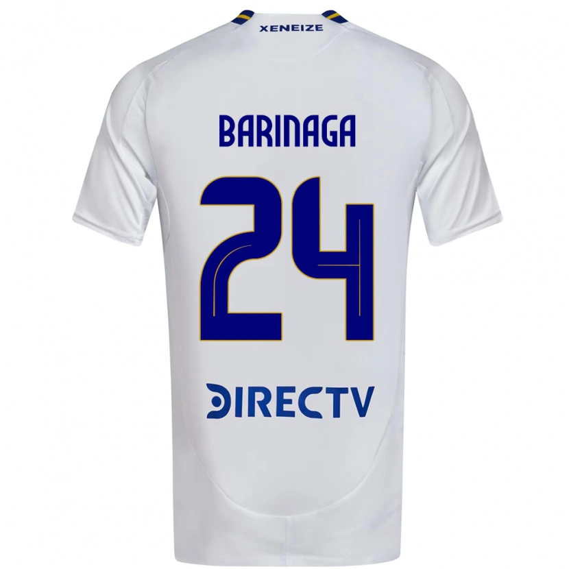 Danxen Kid Juan Barinaga #24 White Blue Away Jersey 2025/26 T-Shirt