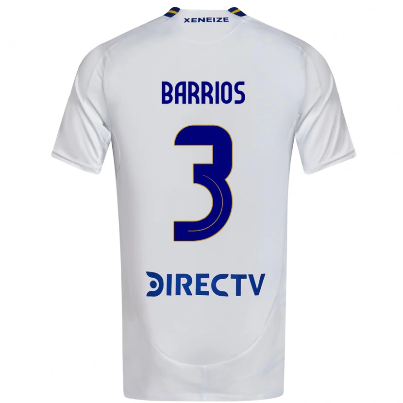 Danxen Kid Gabriela Barrios #3 White Blue Away Jersey 2025/26 T-Shirt