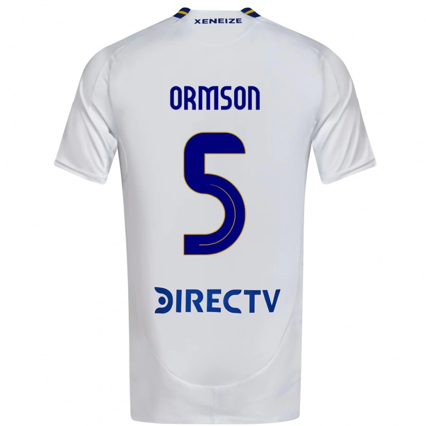 Danxen Kid Emily Ormson #5 White Blue Away Jersey 2025/26 T-Shirt