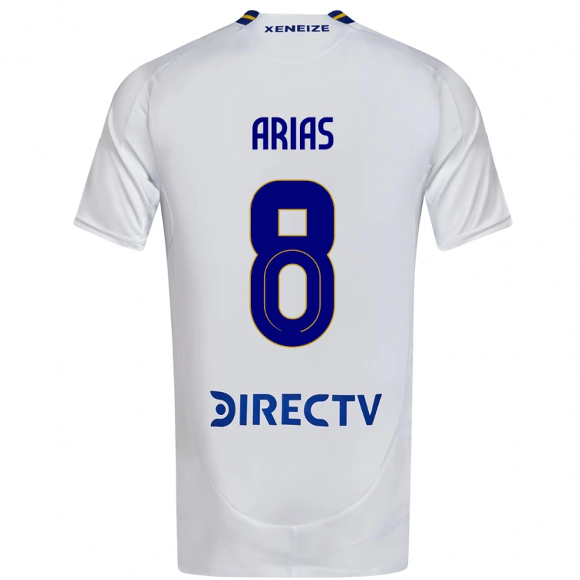 Danxen Kid Agustina Arias #8 White Blue Away Jersey 2025/26 T-Shirt