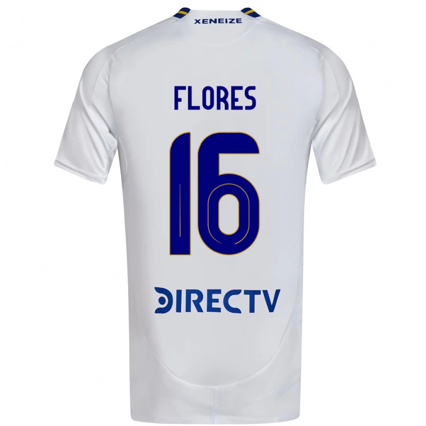 Danxen Kid Eugenia Flores #16 White Blue Away Jersey 2025/26 T-Shirt