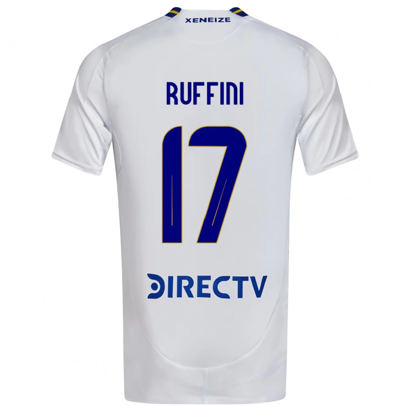 Danxen Kid Lola Ruffini #17 White Blue Away Jersey 2025/26 T-Shirt