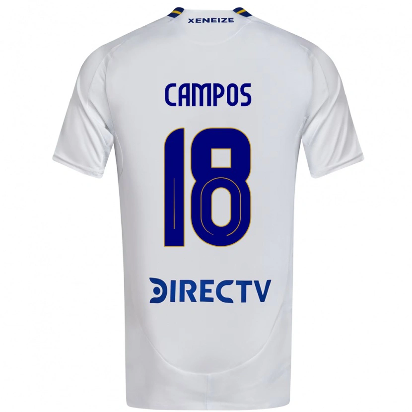 Danxen Kid Brisa Campos #18 White Blue Away Jersey 2025/26 T-Shirt