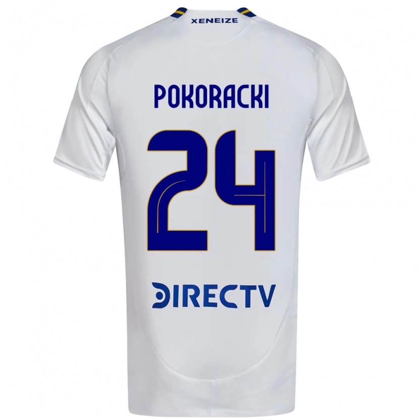 Danxen Kid Belén Pokoracki #24 White Blue Away Jersey 2025/26 T-Shirt