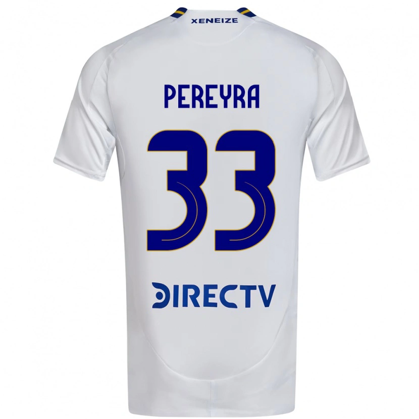 Danxen Kid Araceli Pereyra #33 White Blue Away Jersey 2025/26 T-Shirt