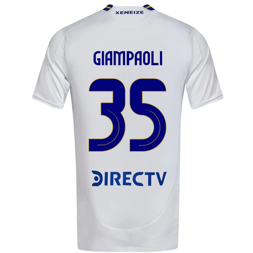 Danxen Kid Renzo Giampaoli #35 White Blue Away Jersey 2025/26 T-Shirt