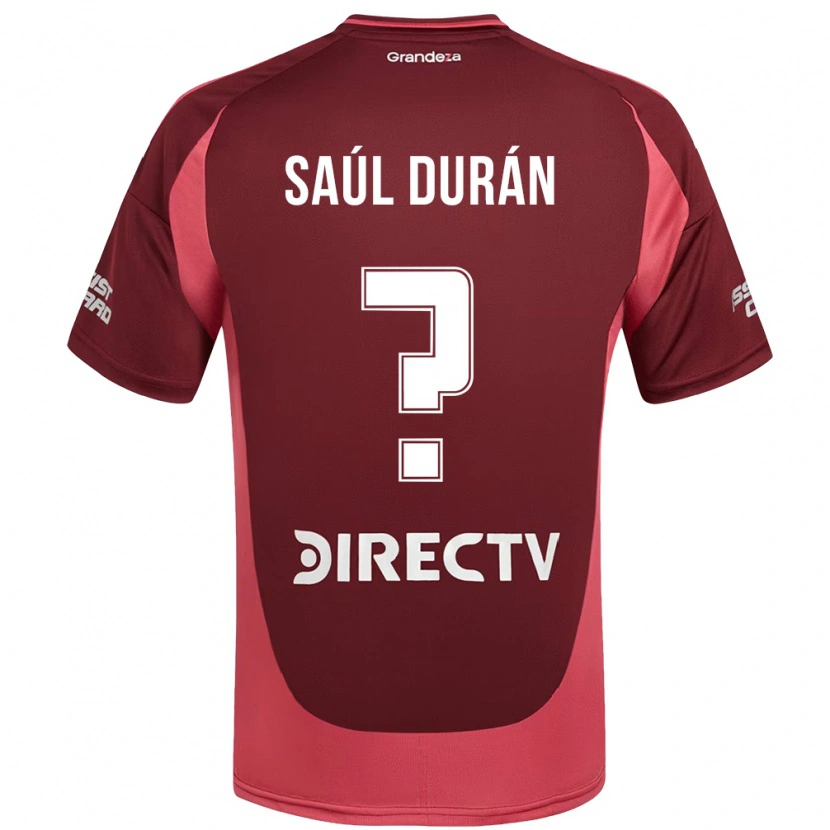 Danxen Kid Saúl Durán #0 Burgundy Magenta Away Jersey 2025/26 T-Shirt