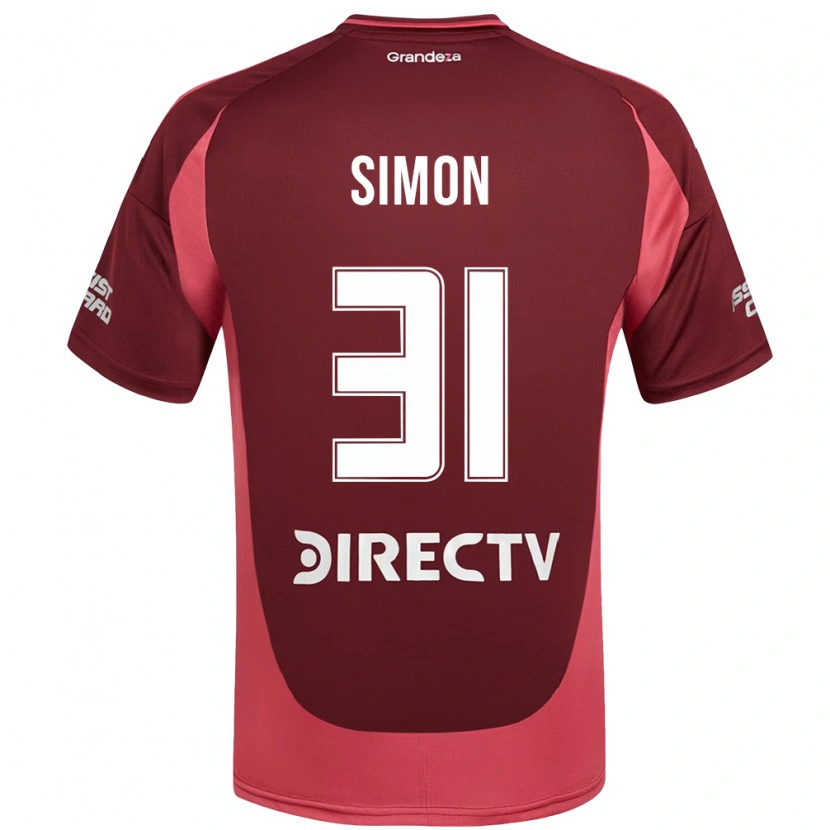 Danxen Kid Santiago Simón #31 Burgundy Magenta Away Jersey 2025/26 T-Shirt