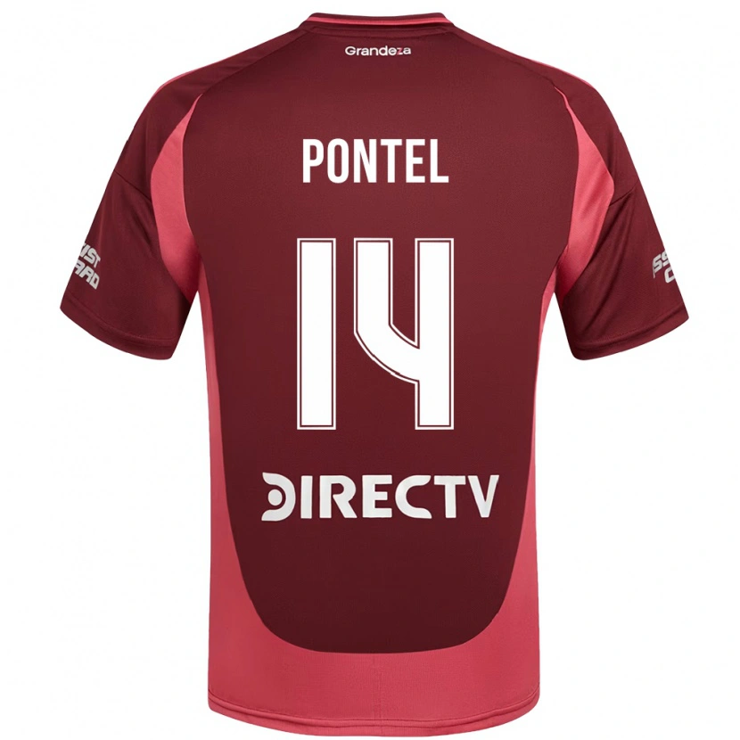 Danxen Kid Daniela Pontel #14 Burgundy Magenta Away Jersey 2025/26 T-Shirt