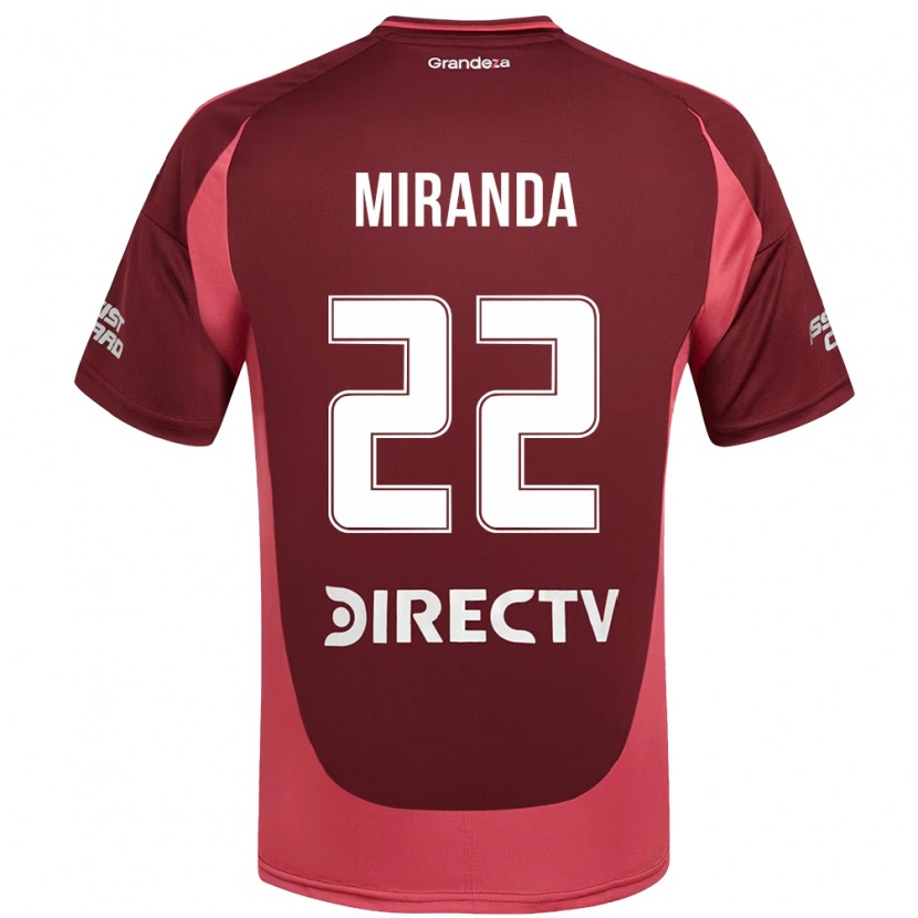 Danxen Kid Morena Miranda #22 Burgundy Magenta Away Jersey 2025/26 T-Shirt