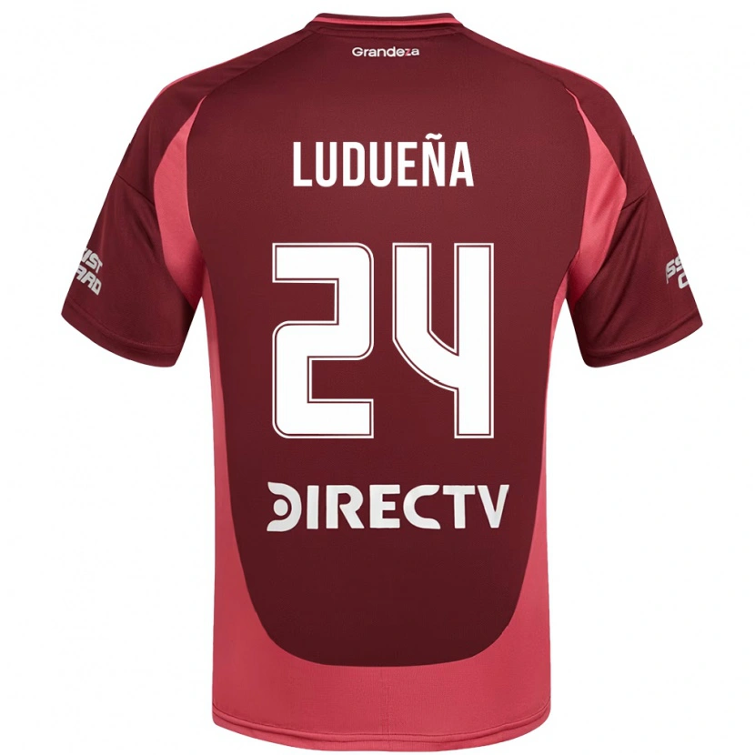 Danxen Kid Belén Ludueña #24 Burgundy Magenta Away Jersey 2025/26 T-Shirt