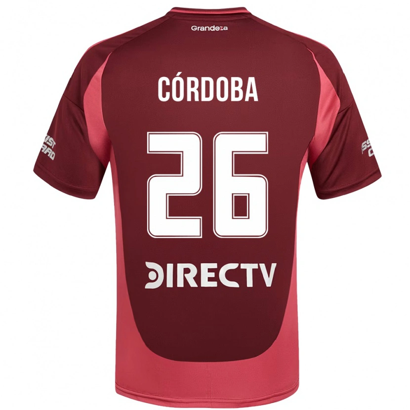 Danxen Kid Sol Córdoba #26 Burgundy Magenta Away Jersey 2025/26 T-Shirt