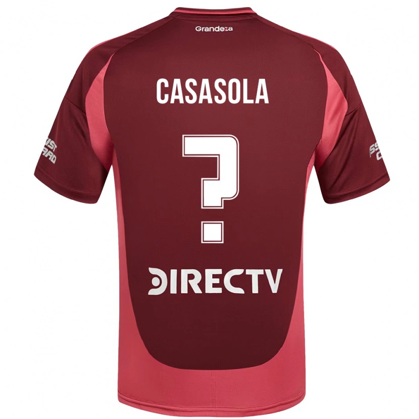 Danxen Kid Nahuel Ignacio Casasola #0 Burgundy Magenta Away Jersey 2025/26 T-Shirt