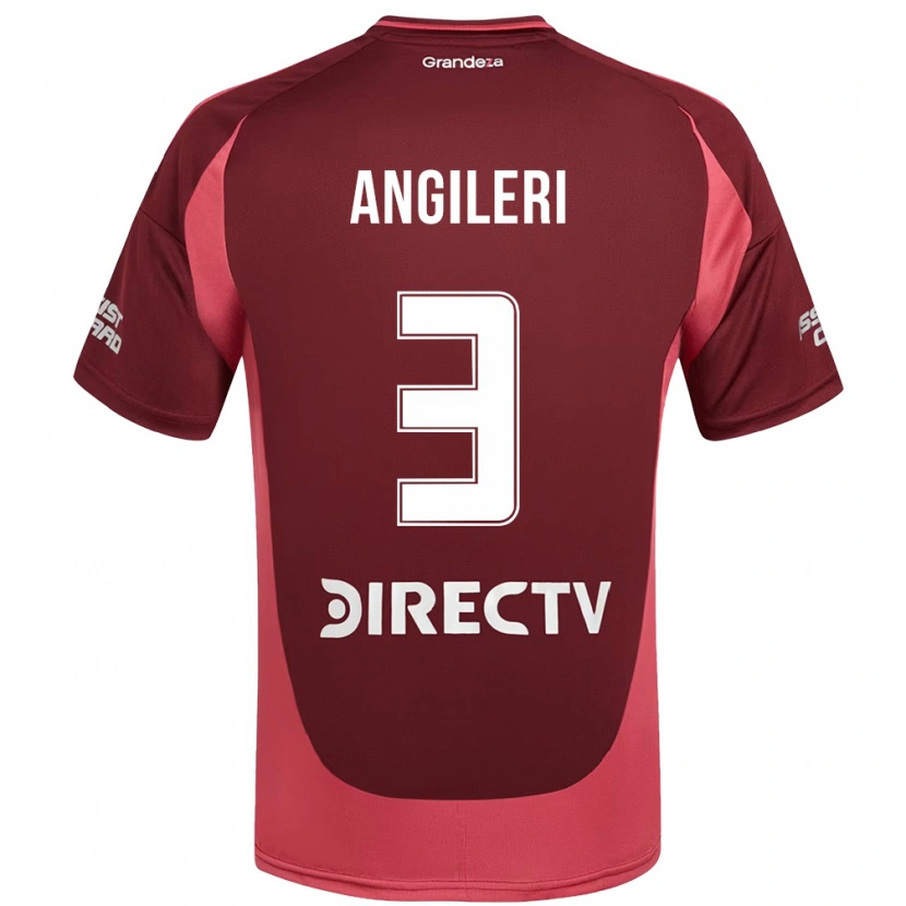 Danxen Kid Fabrizio Angileri #3 Burgundy Magenta Away Jersey 2025/26 T-Shirt