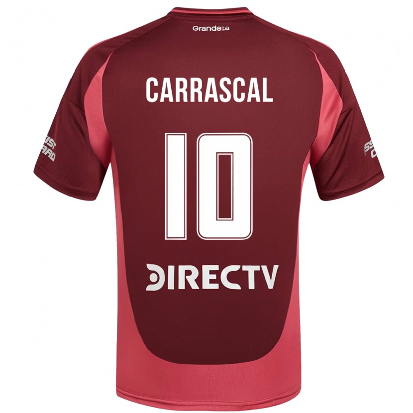 Danxen Kid Jorge Carrascal #10 Burgundy Magenta Away Jersey 2025/26 T-Shirt