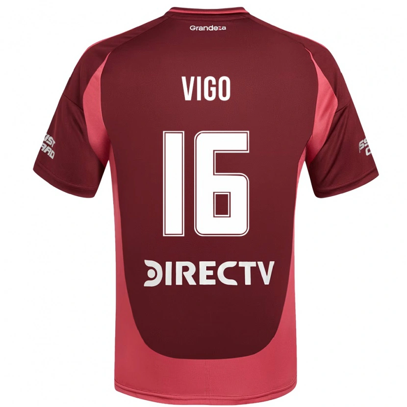 Danxen Kid Alex Vigo #16 Burgundy Magenta Away Jersey 2025/26 T-Shirt