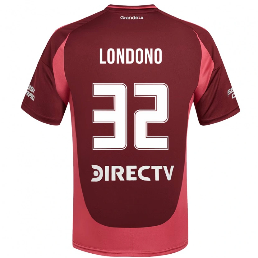 Danxen Kid Flabian Londono #32 Burgundy Magenta Away Jersey 2025/26 T-Shirt