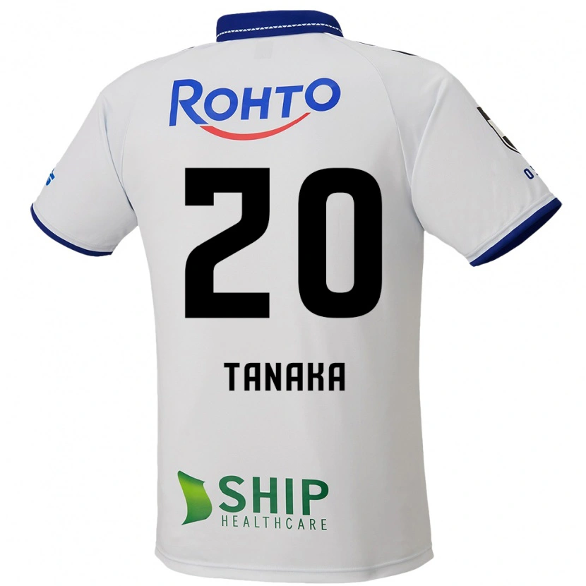 Danxen Kid Hyoga Tanaka #20 White Blue Black Away Jersey 2025/26 T-Shirt