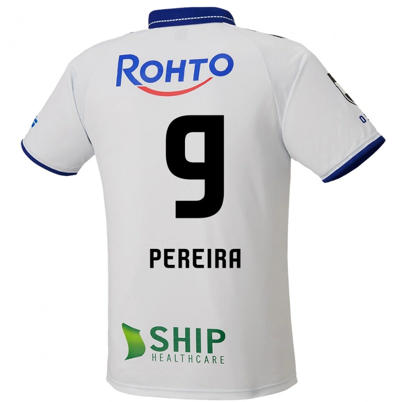 Danxen Kid Leandro Pereira #9 White Blue Black Away Jersey 2025/26 T-Shirt