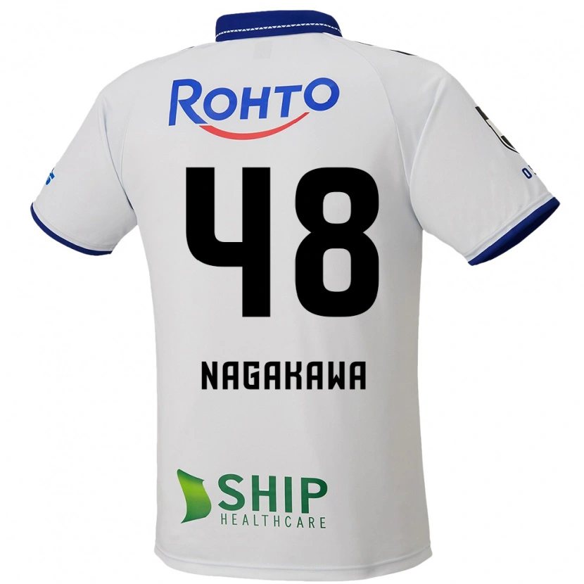 Danxen Kid Kanta Nagakawa #48 White Blue Black Away Jersey 2025/26 T-Shirt